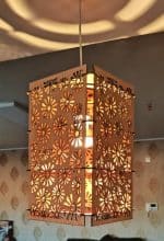 لوستر چوبی لیزر