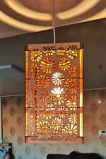 لوستر چوبی لیزر